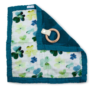 Kanga Care Reversible Teething Blanket Lovey :: Clover