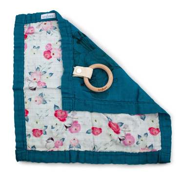 Kanga Care Reversible Teething Blanket Lovey :: Lily - MOOGCO Baby