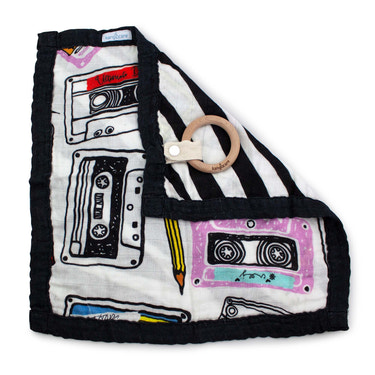 Kanga Care Reversible Teething Blanket Lovey :: Mixtape - MOOGCO Baby