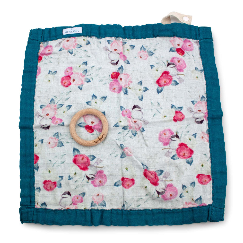 Kanga Care Reversible Teething Blanket Lovey :: Lily - MOOGCO Baby