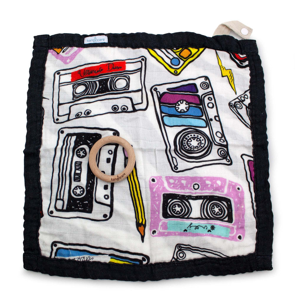 Kanga Care Reversible Teething Blanket Lovey :: Mixtape - MOOGCO Baby