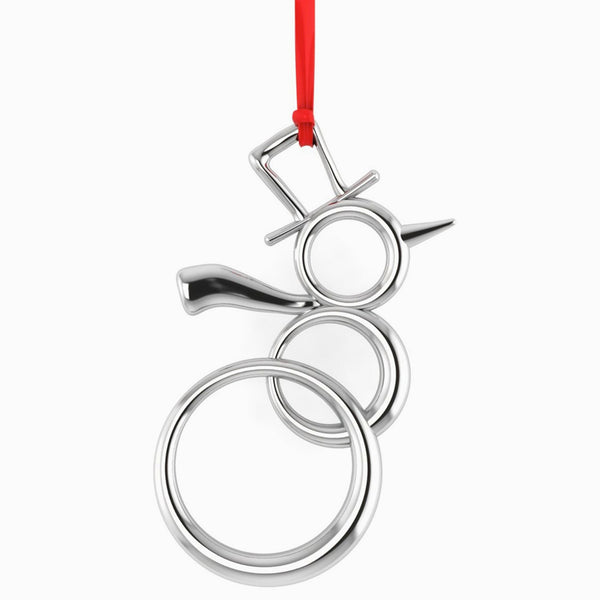 Sterling Silver Snowman Ornaments for Christmas by Krysaliis