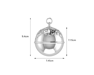 Krysaliis Silver-plate Holly Bell Ornament
