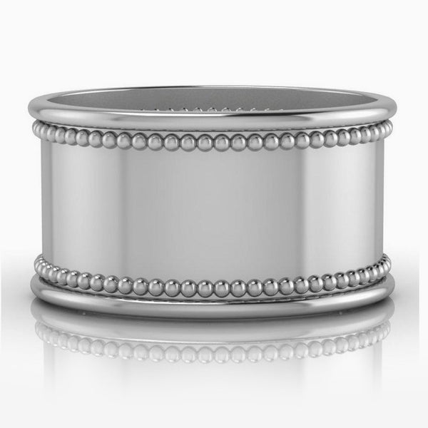 Beaded Silver-plate Napkin Rings by Krysaliis - Set of 4