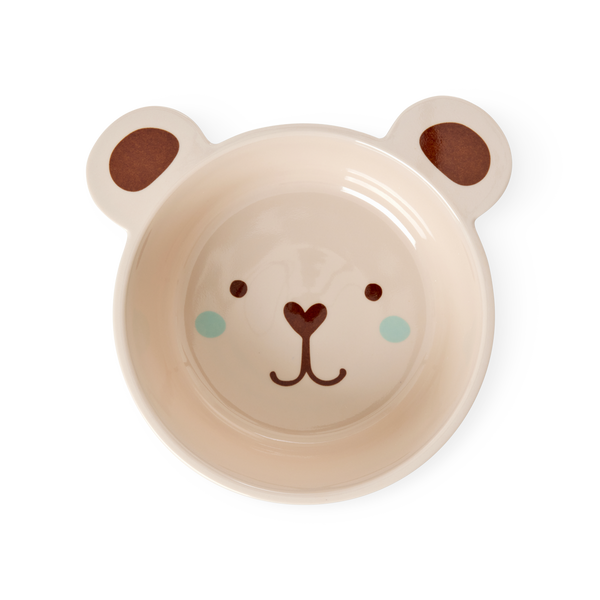 Melamine Kids Bowl | Brown Bear Print - 16.9oz