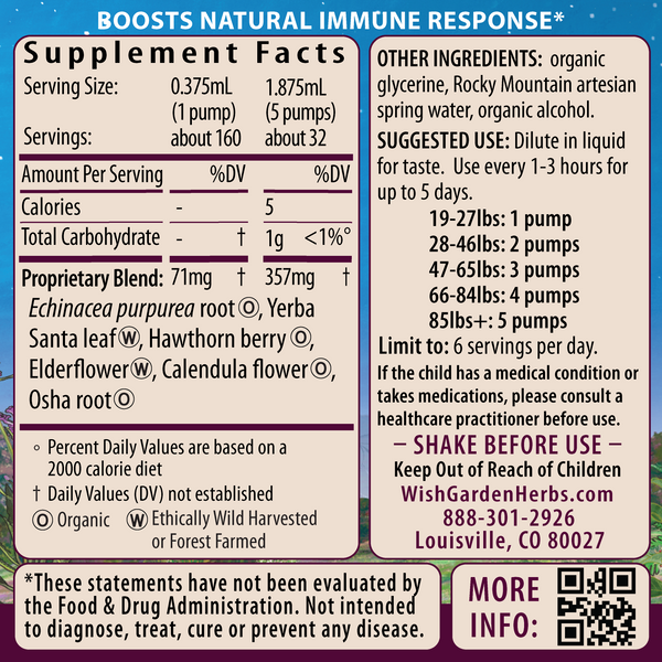 Kick-It Immune Activator for Kids - Vitamins & Supplements for boosting children's immunity, shown from angle 3.