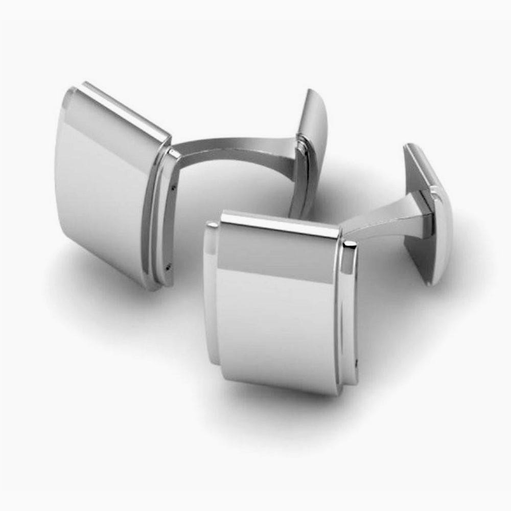 Edgy Gloss Sterling Silver Cufflinks by Krysaliis