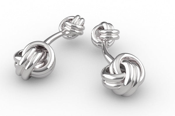 Krysaliis Sterling Knot Cufflink