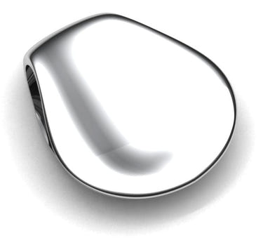 Thumb Print Heavy Sterling Silver Money Clip by Krysaliis