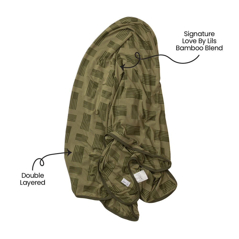 Kolton Bamboo Toddler Blanket - MOOGCO Baby