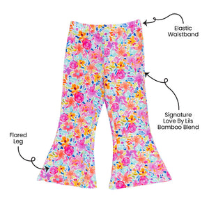 Korrie Floral Bamboo Flared Leggings