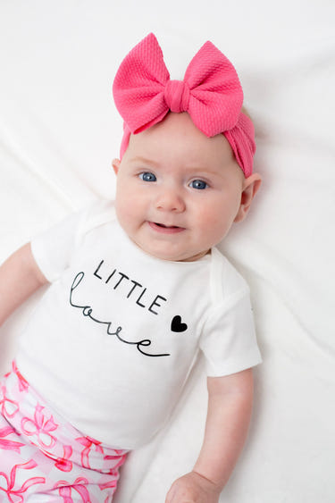 Hot Pink Headwrap Bow for babies, stylish and comfortable accessory in hats, socks & mittens category.