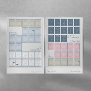 "Colorful baby massage cards at angle 10, designed for soothing and bonding with your little one."