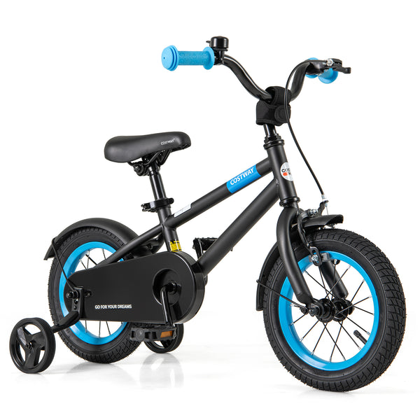 Kids Bike with Adjustable Handlebar and Saddle Black