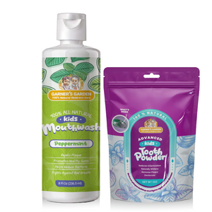 Kid's Mouthwash and Tooth Powder Package