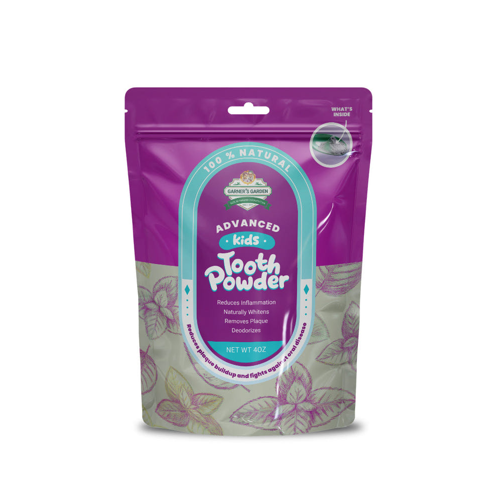Garner's Garden Kid's Tooth Powder 2 oz or 4 oz Fluoride Free