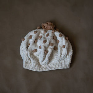 Popcorn Knit French Beret
