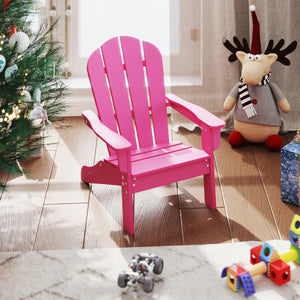 All-Weather HIPS Kid's Adirondack Chair with with High Backrest and Armrests