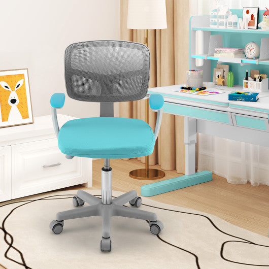 Adjustable Desk Chair with Auto Brake Casters for Kids - Ergonomic