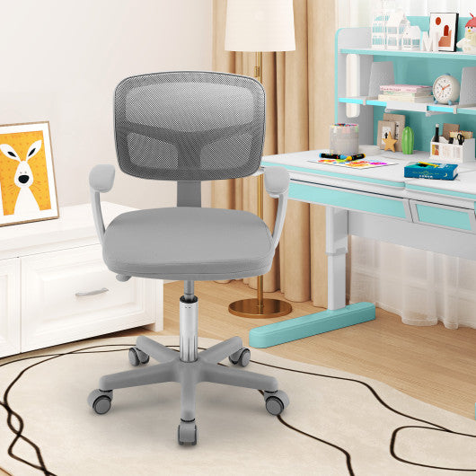 Adjustable Desk Chair with Auto Brake Casters for Kids - Ergonomic