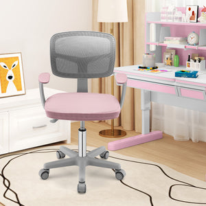 Adjustable Desk Chair with Auto Brake Casters for Kids - Ergonomic