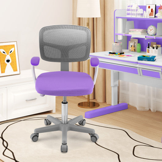 Adjustable Desk Chair with Auto Brake Casters for Kids - Ergonomic