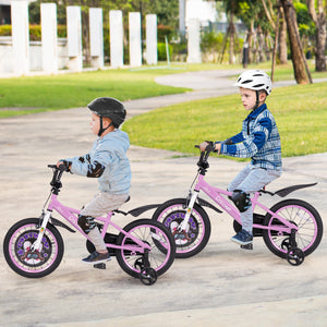 16-inch kids bike for ages 4-8 with adjustable handlebar and saddle, perfect for outdoor fun and active play.