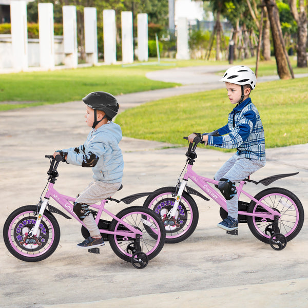16-inch kids bike for ages 4-8 with adjustable handlebar and saddle, perfect for outdoor fun and active play.