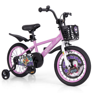 16-inch kids bike for ages 4-8 with adjustable handlebar and saddle, perfect for outdoor fun and active play.