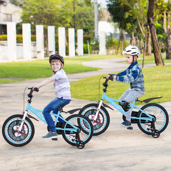 16 Inch Kids Bike with Adjustable Handlebar and Saddle for 4-8 Years Old