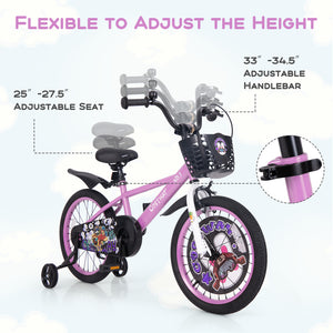 16 Inch Kids Bike for 4-8 Years Old Sport Bicycle with Adjustable Handlebar and Saddle