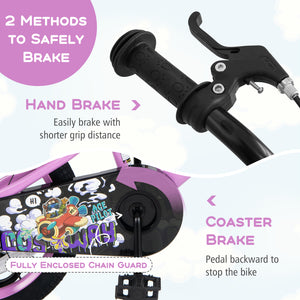 16-inch kids bike for ages 4-8, featuring adjustable handlebars and saddle, perfect for outdoor fun and exercise.