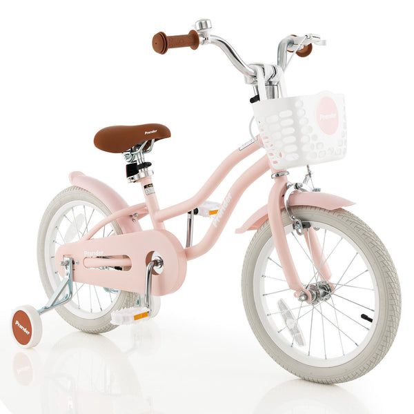 16 Inch Kids Bike with Front Handbrake and 2 Training Wheels
