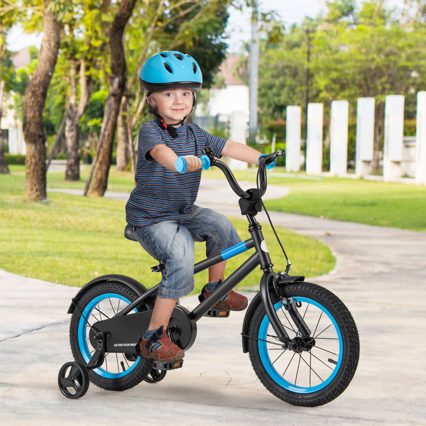 Kids Bike with Adjustable Handlebar and Saddle Black