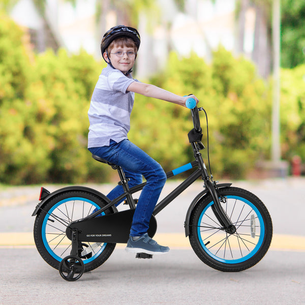 Kids Bike with Adjustable Handlebar and Saddle Black