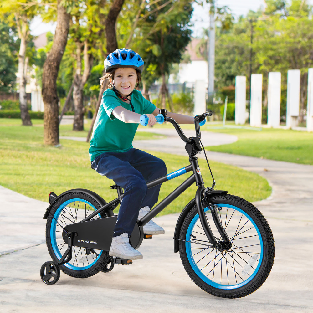 Kids Bike with Adjustable Handlebar and Saddle Black