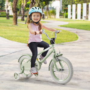 Kids Bike with Adjustable Handlebar and Saddle Green