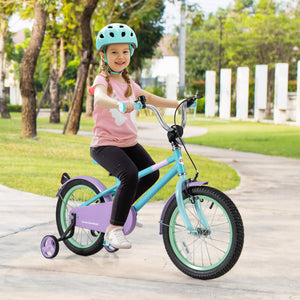 Kids Bike with Adjustable Handlebar and Saddle Purple