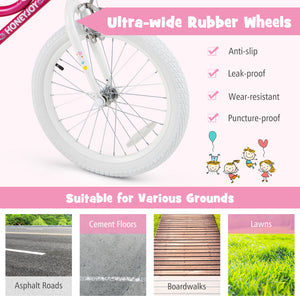 Kids Bicycle 18 Inch Toddler and Kids Bike with Training Wheels for 6-8 Year Old Kids