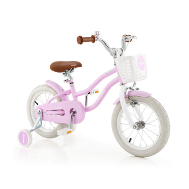 14 Inch Kid's Bike with Removable Training Wheels and Basket