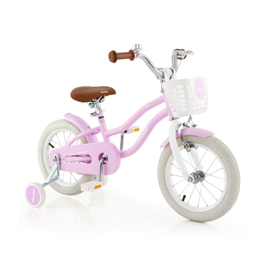 14 Inch Kid's Bike with Removable Training Wheels and Basket