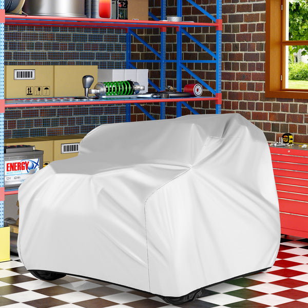 Kids car cover for power ride-on toy car with storage bag, ideal for protecting toys from dust and weather.