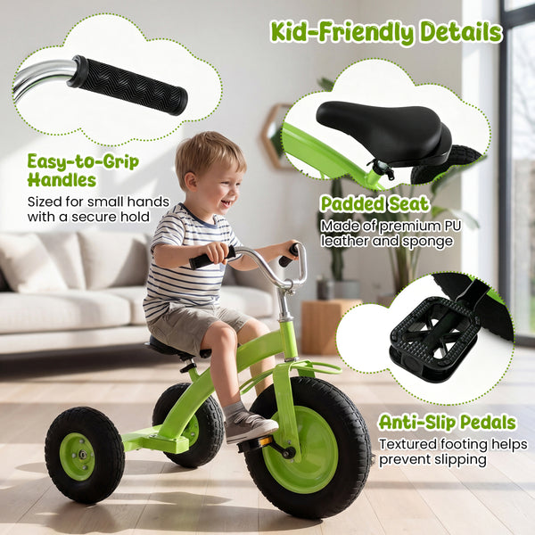 Kids Carbon SteelÂ Bike with 15 Inch Inflatable Rubber Tires