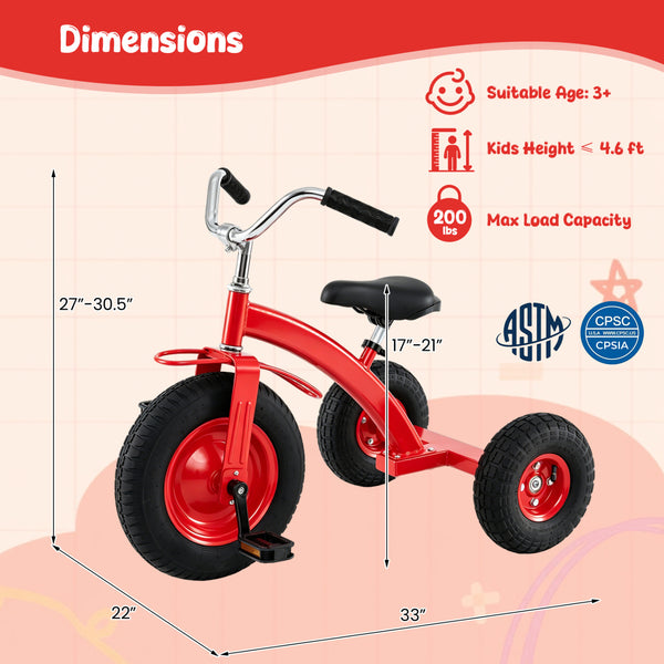 Kids Carbon SteelÂ Bike with 15 Inch Inflatable Rubber Tires