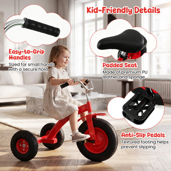 Kids Carbon SteelÂ Bike with 15 Inch Inflatable Rubber Tires