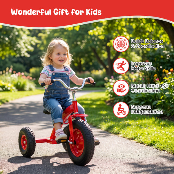 Kids Carbon SteelÂ Bike with 15 Inch Inflatable Rubber Tires