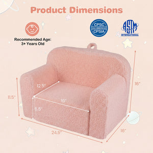 Kids Couch Portable Toddler Sofa with Anti-slip Base