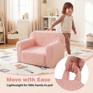 Kids Couch Portable Toddler Sofa with Anti-slip Base