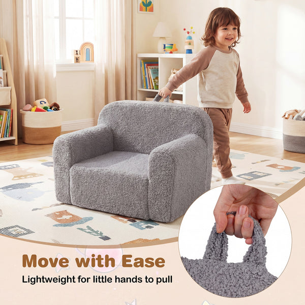 Kids Couch Portable Toddler Sofa with Anti-slip Base