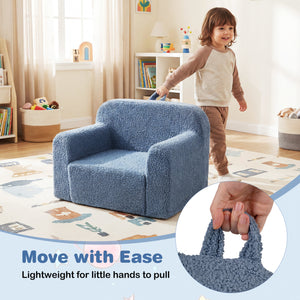 Kids Couch Portable Toddler Sofa with Anti-slip Base